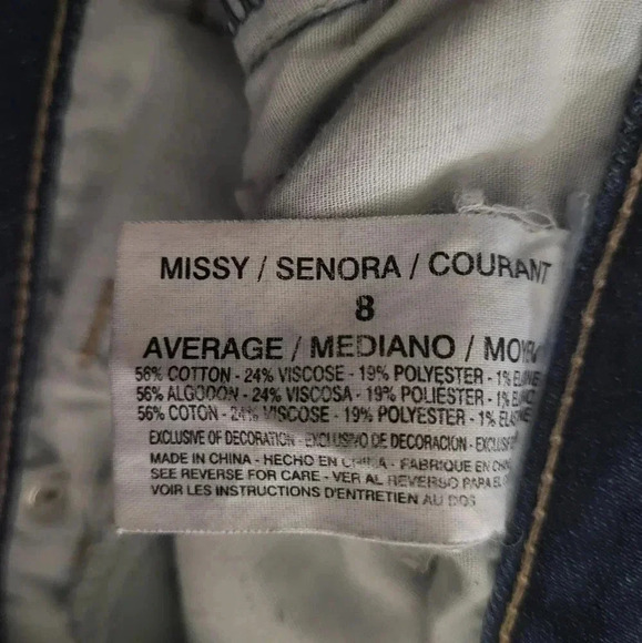 Vintage America‎ stone wash boho skinny jeans women’s Size 8/29 - Picture 9 of 9